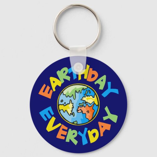 Colorful Earth Day Keychain