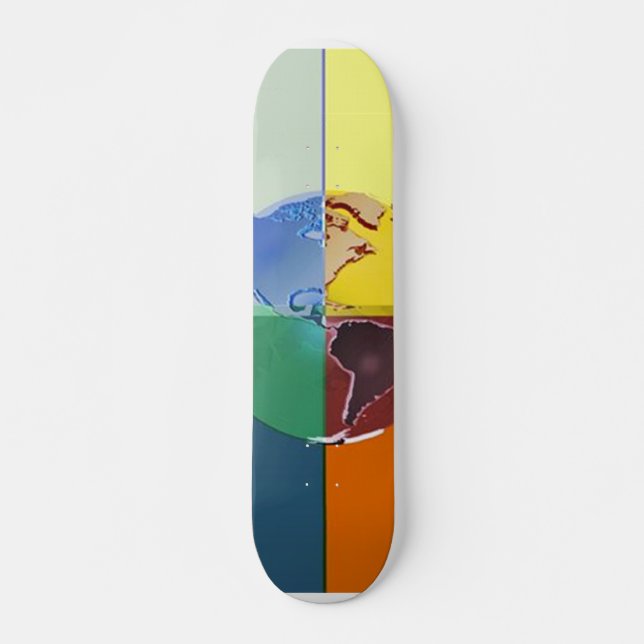 Colorful Earth of Skateboard (Front)