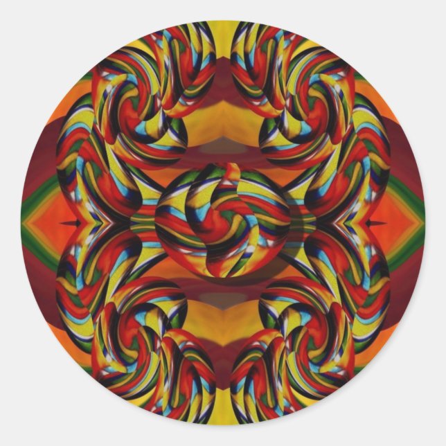 Colorful Earth Tones Stickers (Front)