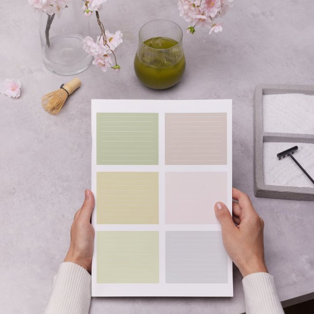 Colorful Earthy Tone Color Block Notepad (Creator Uploaded)