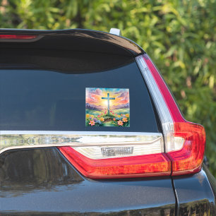 Colorful Easter Art Sticker