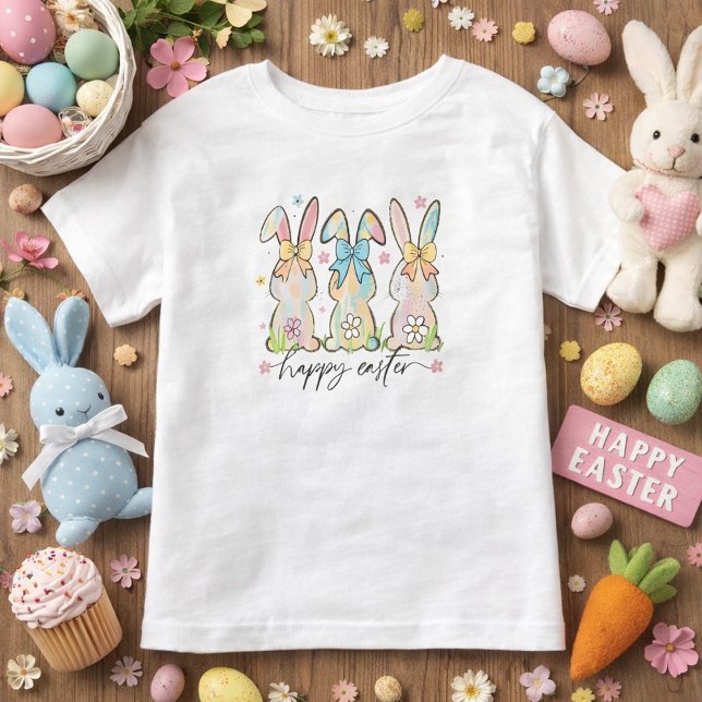 Colorful Easter Bunnies Toddler T-shirt (Creator Uploaded)