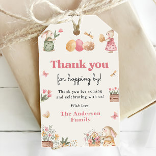 Colorful Easter Bunny Easter Egg Hunt Party Gift Tags