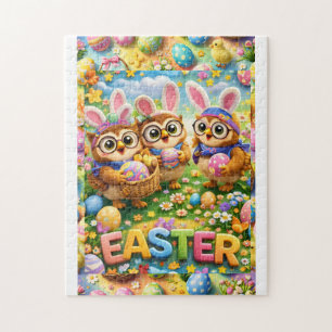Colorful Easter celebration puzzle
