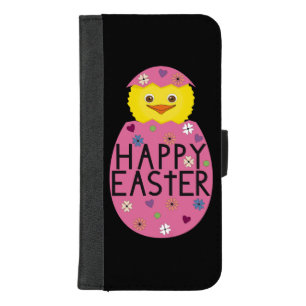 Colorful Easter Chick in Painted Egg iPhone 8/7 Plus Wallet Case