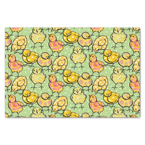 Colorful Easter Chicks Tissue Paper