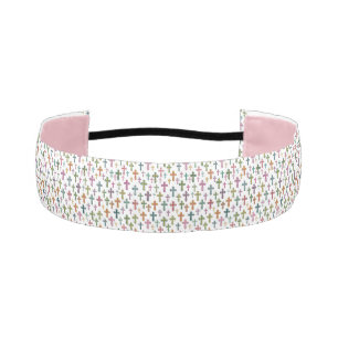 Colorful Easter cross patterned Athletic Headband