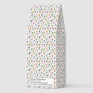 Colorful Easter cross patterned Roasted Coffee
