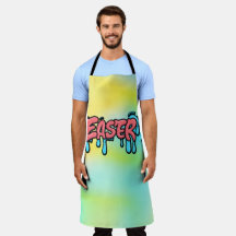 Colorful Easter Drip Text Graffiti Style Design