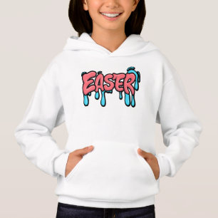 Colorful Easter Drip Text Graffiti Style Design Hoodie
