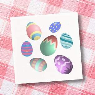 Colorful Easter Egg Easter Egg Hunt Easter Party Napkins