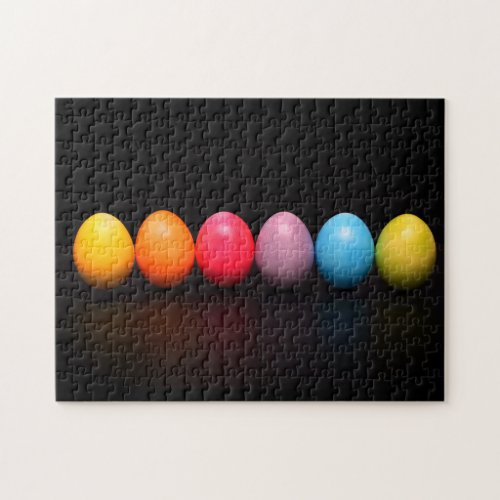 Colorful Easter Egg Fun Kids Bright Easy Jigsaw Puzzle