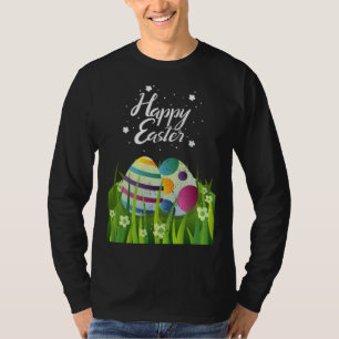 Colorful Easter Egg Hunting  Easter Day Holiday T-Shirt