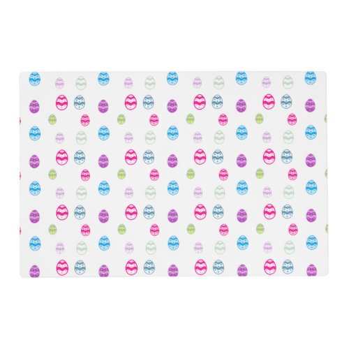 Colorful Easter Egg Pattern Placemat