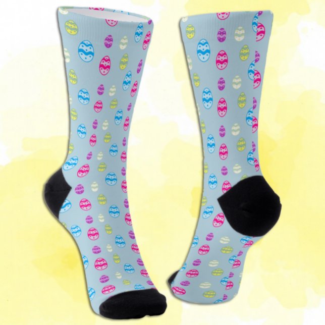 Colorful Easter Egg Pattern Socks (Creator Uploaded)