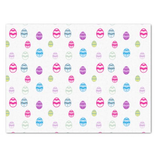 Colorful Easter Egg Pattern Tissue Paper