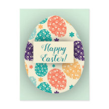 Colorful Easter Egg Postcard