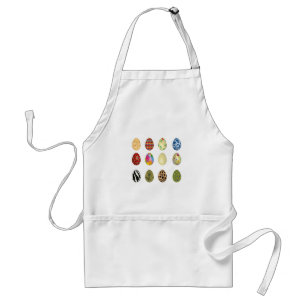 colorful easter eggs adult apron