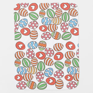 Colorful Easter Eggs Baby Blanket
