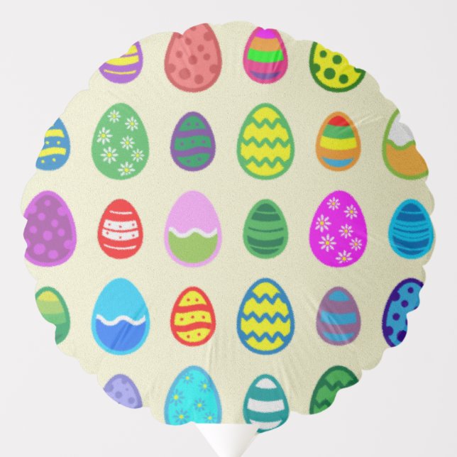Colorful Easter Eggs Balloon (Front)