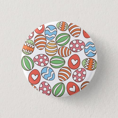 Colorful Easter Eggs Button