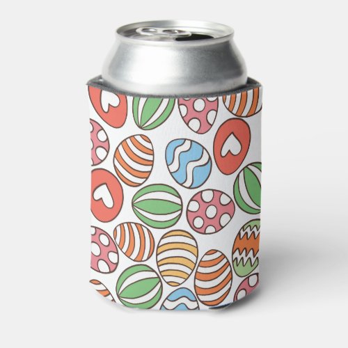 Colorful Easter Eggs Can Cooler