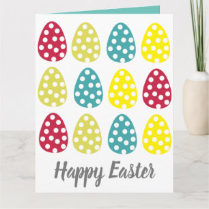 Colorful Easter Eggs  Card