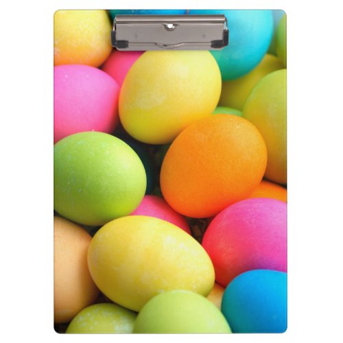 Colorful Easter Eggs Clipboard