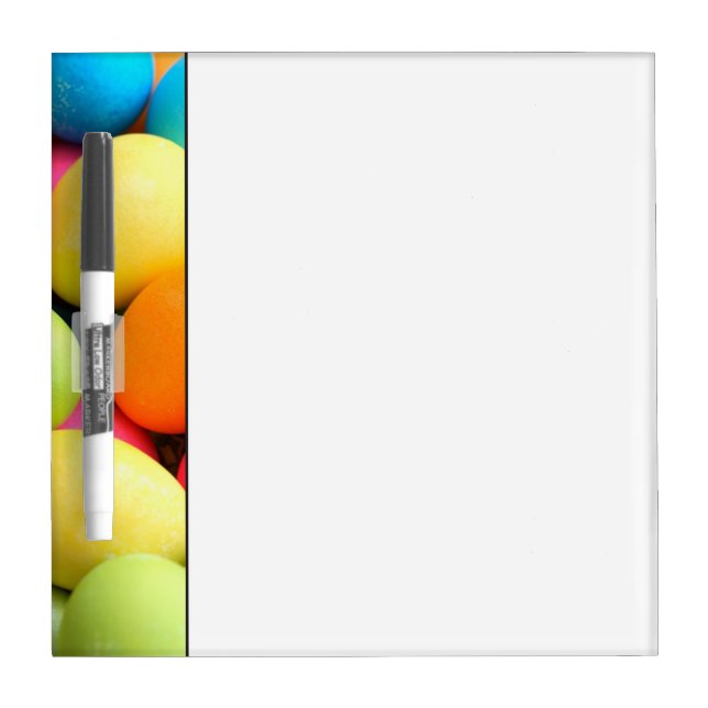 Colorful Easter Eggs Dry Erase Board (Front)