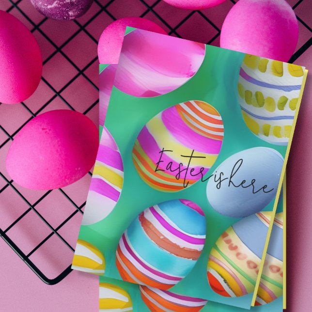 Colorful Easter Eggs Easter  Card (Creator Uploaded)