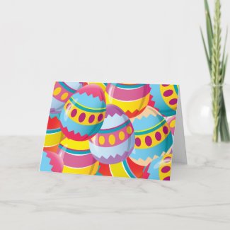 Colorful Easter Eggs - Fiesta Colors card