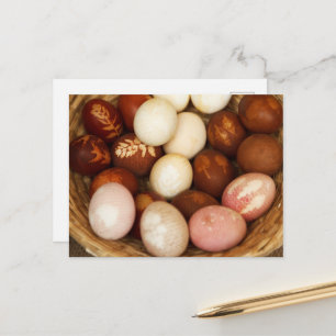 Colorful Easter Eggs, Happy Easter, Holiday Postcard