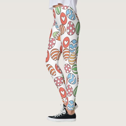 Colorful Easter Eggs Leggings