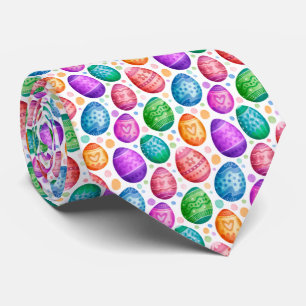 Colorful Easter Eggs Neck Tie