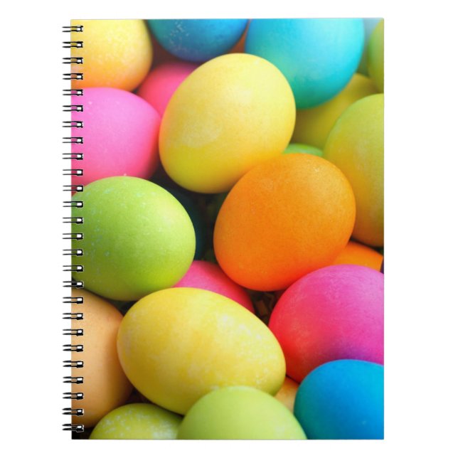 Colorful Easter Eggs Notebook (Front)