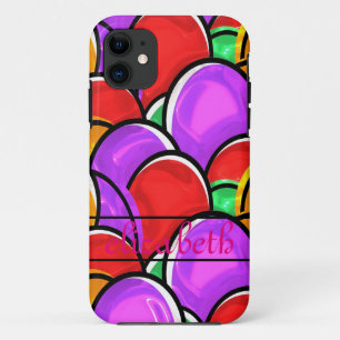 Colorful Easter Eggs Painting Art Motif iPhone 11 Case