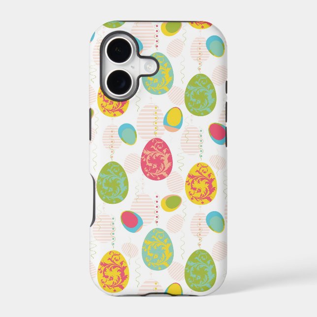 Colorful Easter Eggs Pattern Iphone Case (Back)