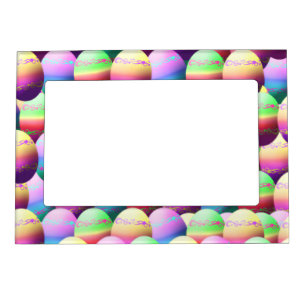 Colorful Easter Eggs Picture Frame
