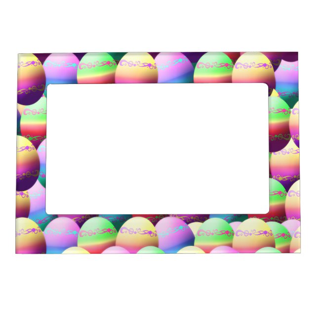 Colorful Easter Eggs Picture Frame (Front)