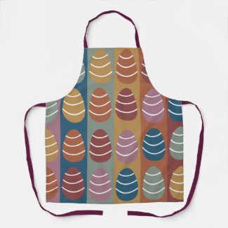 Colorful Easter Eggs Stripes Pattern Happy Easter 