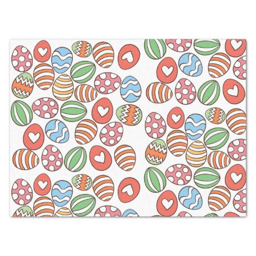 Colorful Easter Eggs Tissue Paper