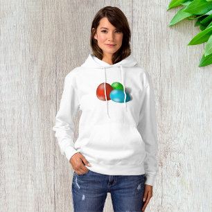 Colorful Easter Eggs Womens Hoodie