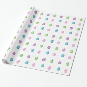 Colorful Easter Eggs Wrapping Paper