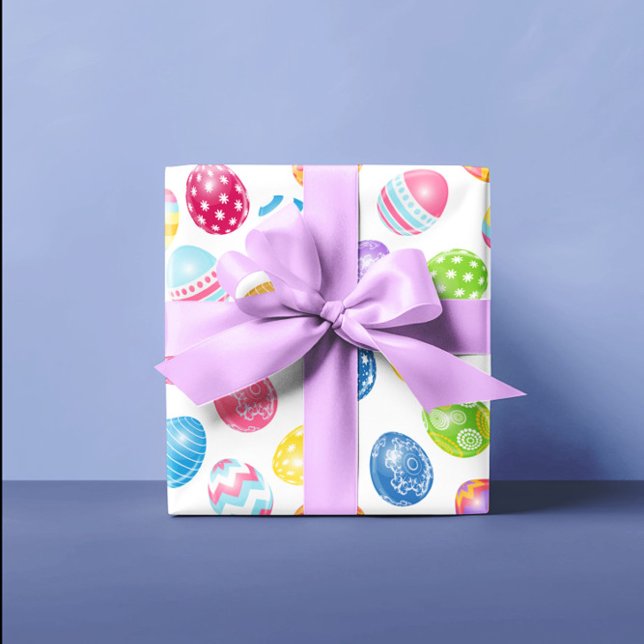 Colorful Easter Eggs Wrapping Paper (Creator Uploaded)