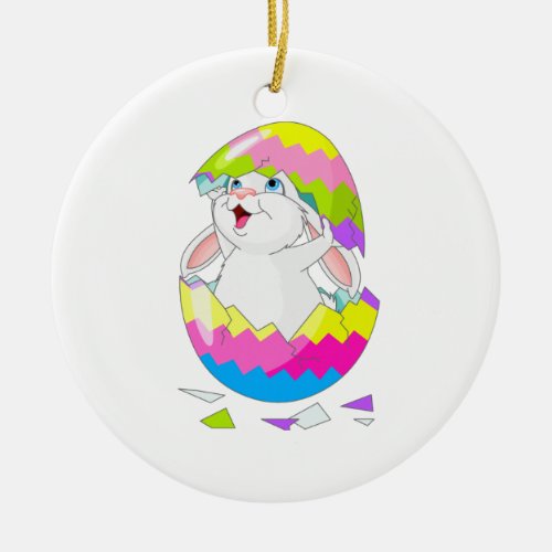 Colorful Easter Market Ceramic Ornament