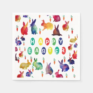 Colorful Easter  Paper Napkins