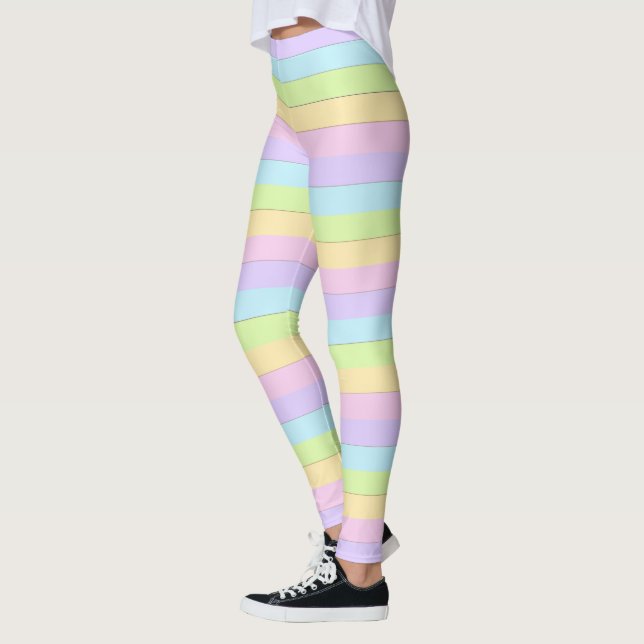 Colorful Easter Pastel Leggings (Left)
