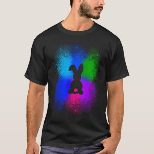 Colorful Easter Rabbit Bunny Easter Easter Day 202 T-Shirt