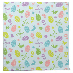 Colorful Easter Spring Pattern   Cloth Napkin