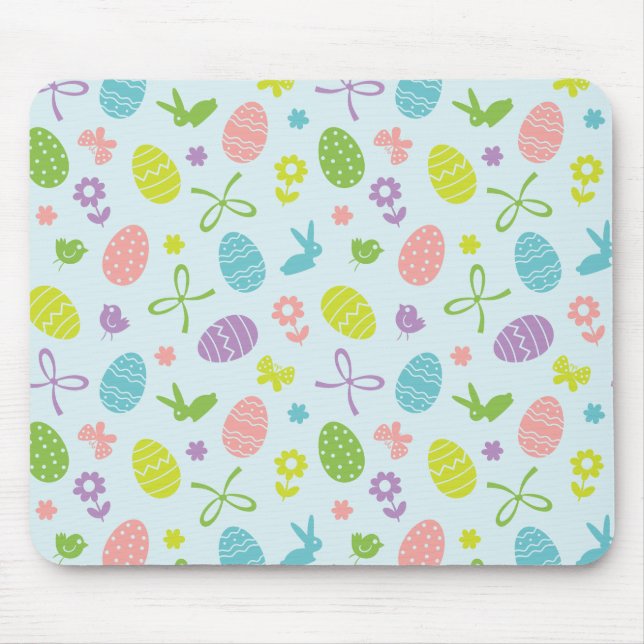 Colorful Easter Spring Pattern | Mousepad (Front)